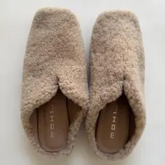 MOHI ボアサンダル ベージュ 38サイズ