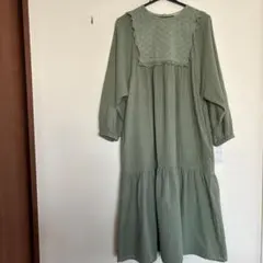 お値下げ‼️サマンサモスモスドビーレースティアードワンピース