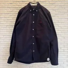 BURBERRY BLACK LABEL 長袖シャツ ネイビー 1 ホース刺繍