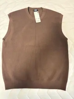 【新品未使用】UNIQLO ウォッシャブルオーバサイズニットベスト L