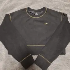 Nike DRI-FIT クロップドトレーナー M ダークグレー