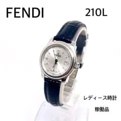 【SALE】稼働　FENDI 210L 新品電池交換　新品ベルト交換済（社外品）のサムネイル