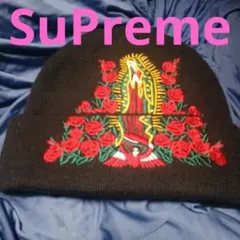 Supreme ビーニー ニット帽 マリア刺繍