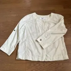 NATURAL BEAUTY BASIC ノーカラーブルゾン ベージュのサムネイル