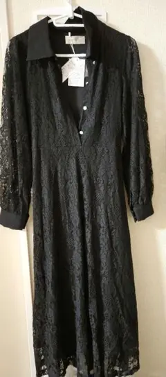 pumpkin port ブラックレースワンピース M