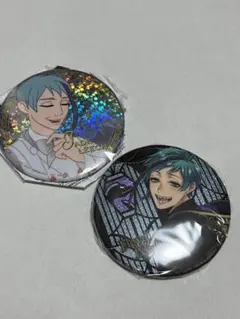 ツイステッドワンダーランド ホログラム缶バッジ　フロイド ジェイド