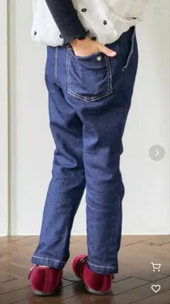 apres les cours デニムパンツ 140cm スカラップのサムネイル