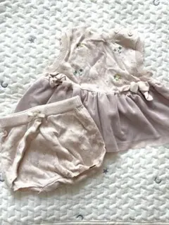バースデイ Cottoli 花柄ニットチュール セットアップ ピンク