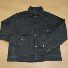 ユニクロ　黒　ブラック　デニムジャケット1st ファースト