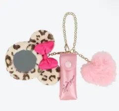 リップケース ミラー ディズニー ミニー 豹柄 レオパード