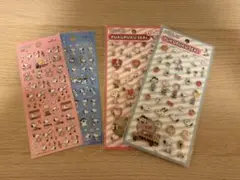 PEANUTS スヌーピー ぷっくりシール 4枚セット