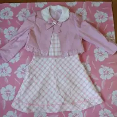 女の子　フォーマルワンピース130㌢　ピンク　キッズ　卒園式　入学式