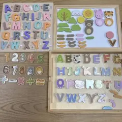 ⚠️最終値下げ⚠️知育玩具 指先遊び 型はめパズル お出かけマグネット 木製