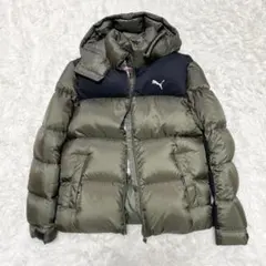27【美品】PUMA プーマ ダウン フェザー ジャケット フード取り外し可