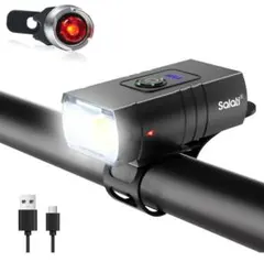自転車ライト 大容量 3600mAh 自転車ヘッドライト 高輝度LED 新品のサムネイル