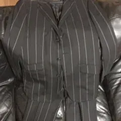 COMME CA DU MODE コムサ 上下スーツ ストライプ M