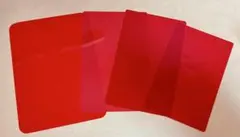 赤いプラスチックシート 4枚セット