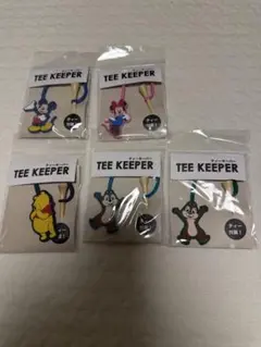 新品　ディズニー　ゴルフ　ティーキーパー　5個セット　ミッキー　ミニー　プーのサムネイル