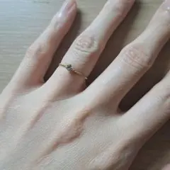 18K？10k?刻印サファイアリング古い海外製？ リング 指輪 - メルカリ