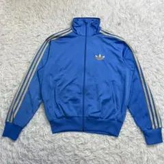 【希少品】adidas original トラックジャケット　青　金　90ｓ