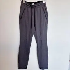 【美品】H&M SPORT トレーニング ジョガーパンツ XS グレー ジップ付