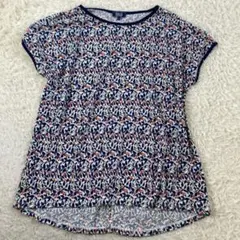 PART2 ジュンコシマダ 総柄 花柄 パイピング半袖カットソー ブルーのサムネイル