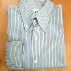 A|X ARMANI EXCHANGE ストライプ 長袖 ボタンダウンシャツ Lのサムネイル