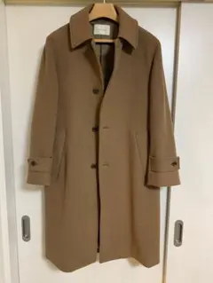 ナノユニバース　ウールカシミヤメルトンシングルロングコート