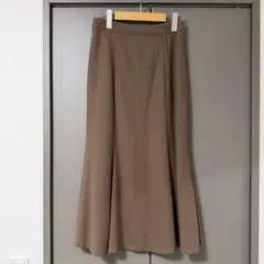 スカート　マーメイドスカート　ブラウン ロングスカート　茶色
