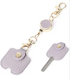 キーカバー レザー リールキーホルダー レディース おしゃれ かわいい 家の鍵用