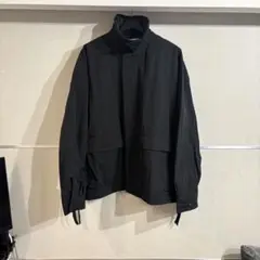 INTER FACTORY ブラック ナイロンジャケット オーバーサイズ