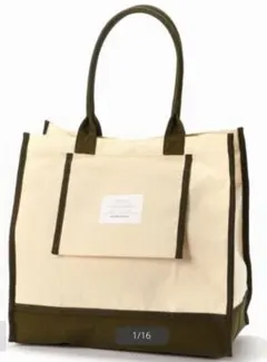 BEAMS DESIGN トートバッグ L カーキ