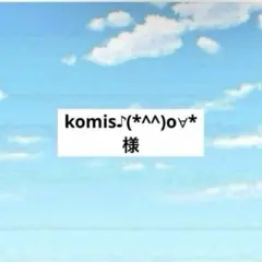 アメステ　komis♪(*^^)o∀*様