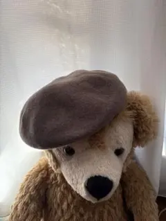 未使用　ベレー帽　茶系