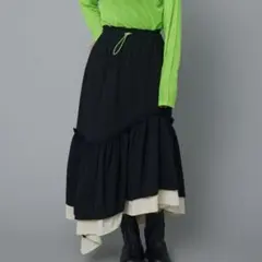 HeRIN.CYE Asymmetry gather skirt 新品未使用品のサムネイル