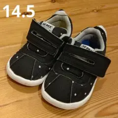 IFME 黒 星柄 スニーカー 14.5cm