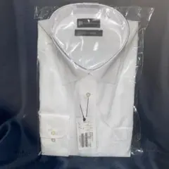 ホワイト ストライプ カジュアルシャツ LL 43-86