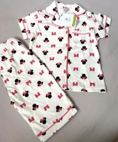 【新品】futafuta ディズニー　80cm 半袖パジャマ　ミニーちゃん
