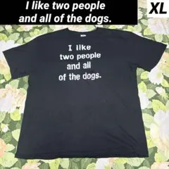 【値下げOK】 I like two people US古着Tシャツ XL 黒のサムネイル