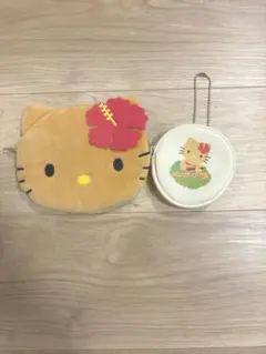 sweet 付録 日焼けキティ顔型ポーチ バッグポーチチャーム