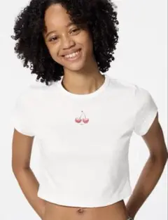 【新品未使用】GU グラフィックミニTシャツ Sサイズ