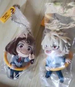 僕のヒーローアカデミア こんにち輪!フィギュアマスコット 爆豪勝己 麗日お茶子