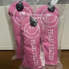 PEARLY GATES ヘッドカバー 3個セット ピンク