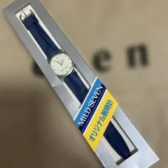 MILD SEVEN 腕時計 シルバー文字盤 青ストラップ