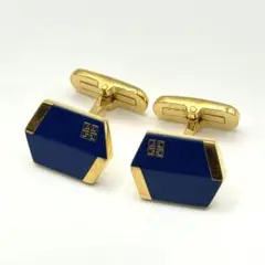 美品 ジバンシー カフスボタン ゴールド ブルー