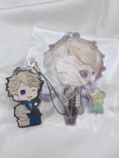 あんスタ　鳴上嵐　手つなぎキーホルダー　一番くじ　ラバーストラップ