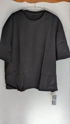 LINKINGS 無地Tシャツ ブラック 黒 シンプル