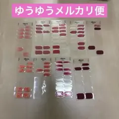 ohora ネイルシール 使用済み・半端セット ピンク系／レッド系／オレンジ系