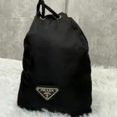 白タグ付】プラダ 巾着 ポーチ ミニバッグ テスート ナイロン 黒 