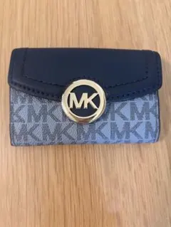 Michael Kors マイケルコース キーケース ネイビー/グレー